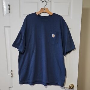 Carhartt Men's Navy Short Sleeve Tee